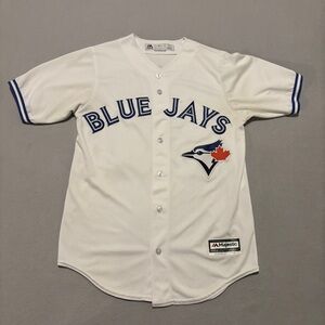 Blue Jays Majestic Jersey Size Small White Baseball MLB Josh Donaldson No 20